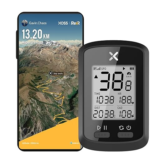 XOSS G+ GPS Cycling Computer Wireless Cadence Heart Rate Bike Speedometer Odometer Cycling Tracker Waterproof Road Bike MTB Bicycle Bluetooth ANT+