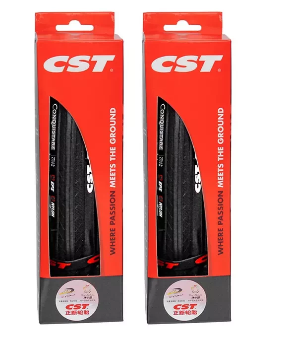 CST Road Bicycle Tire 700C Steel tire stab proof 700x23C 25C 60TPI Folding tyre CONQUISTARE road bicycle C1761