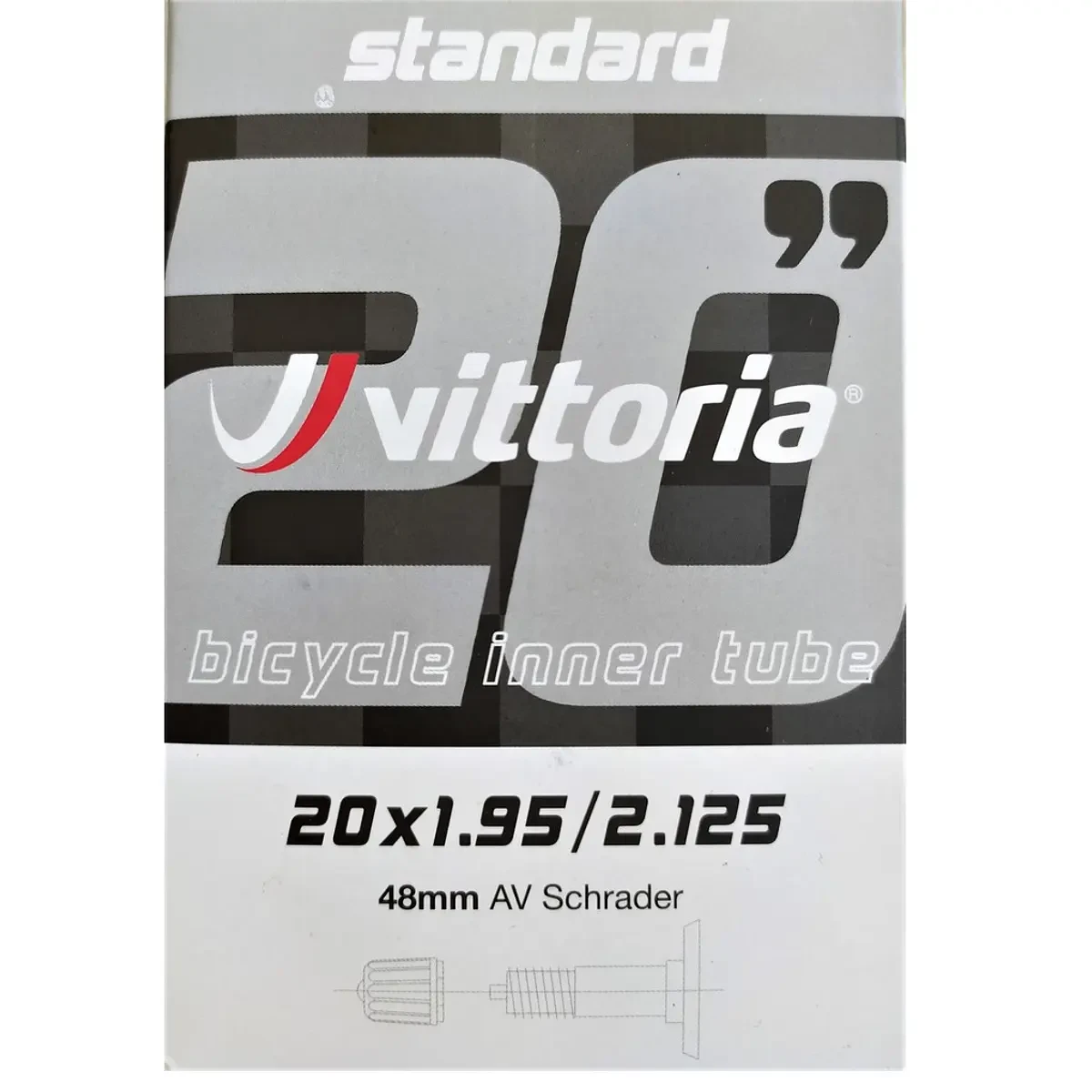 Vittoria 20x1.95/2.25 48mm Schrader Bicycle Tube